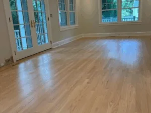 Polished floor and bright walls in a finished Greenwich kitchen renovation.